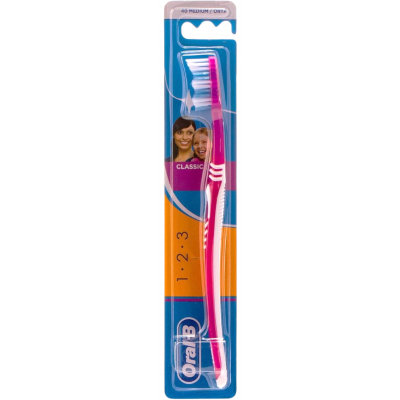ORAL-B 1.2.3 CLASSIC MEDIUM / 40 TOOTHBRUSH